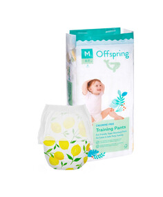 Offspring трусики-подгузники, M 6-11 кг. 42 шт. расцветка Лимоны