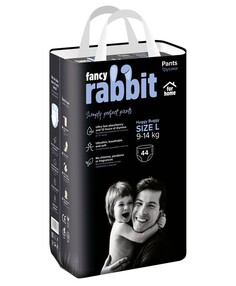 Fancy Rabbit for home Трусики-подгузники , 9-14 кг, L, 44 шт