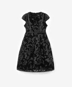 Платье с пышной юбкой черное Gulliver (122)