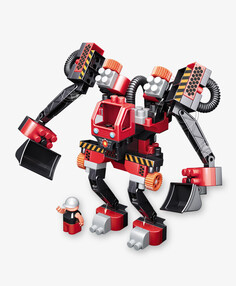 Bauer Набор с большим роботом и пилотом в коробке Technobot цвет черный, красный
