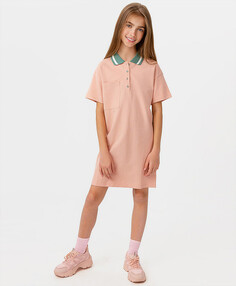 Платье-поло светло-розовое Button Blue (158)