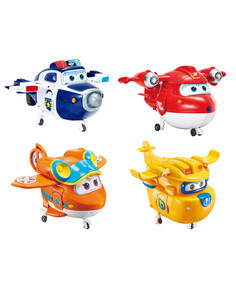 Игровой набор роботы трансформеры Джетт, Пол, Донни, Санни Super Wings