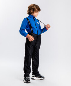 Брюки с флисовой подкладкой черные Button Blue (134)