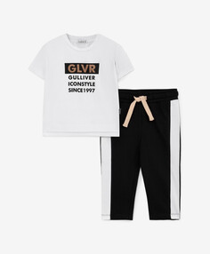 Пижама спортивного стиля с принтом для мальчика Gulliver
