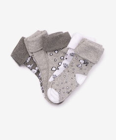 Комплект носков для девочки с принтом в подарочной упаковке Gulliver