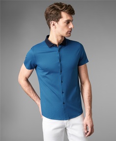 Рубашка трикотажная HENDERSON HSS-0109 DBLUE