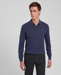 Поло трикотажное HENDERSON KWL-0892 LNAVY