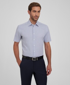 Рубашка полуприлегающий силуэт HENDERSON SHS-0636-S BLUE