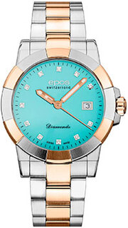 Швейцарские наручные женские часы Epos 8001.700.32.89.42. Коллекция Diamonds