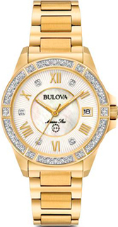 Японские наручные женские часы Bulova 98R235. Коллекция Marine Star Ladies