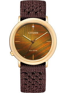 Японские наручные женские часы Citizen EM1003-48X. Коллекция Eco-Drive