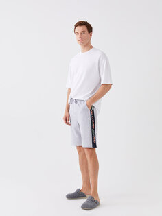 Мужские шорты с пижамным низом Standard Mold LCW DREAM, серый меланж