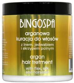 Средство для ухода за волосами Bingospa Argan с льном