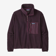 Женский флисовый пуловер с молнией 1/2 Microdini Patagonia, цвет Obsidian Plum