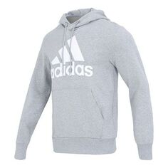 Толстовка adidas Essentials French Terry Big Logo Hoodie &apos;Grey&apos;, серый