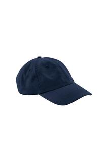 Бейсбольная кепка со вставками из органического хлопка Beechfield, темно-синий Beechfield®