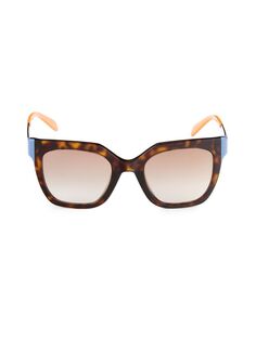 Квадратные солнцезащитные очки 51 мм Emilio Pucci, цвет Dark Havana