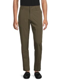Технические брюки с плоской передней частью Saks Fifth Avenue, цвет Olive