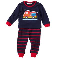Пижамный комплект для мальчиков с пожарной машиной Lullaby, синий