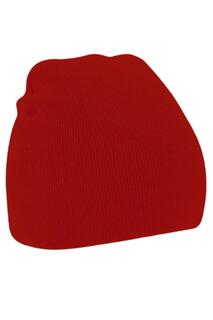 Простая базовая вязаная зимняя шапка-бини Beechfield, красный Beechfield®