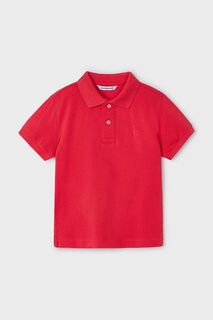 Рубашка-поло из детской шерсти Mayoral, красный