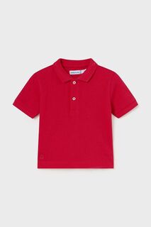 Детские хлопковые рубашки поло Mayoral, красный