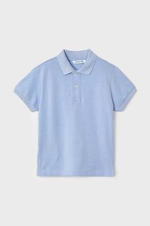 Рубашка-поло из детской шерсти Mayoral, синий