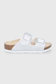 Детские тапочки Birkenstock, серебро