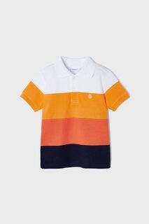 Рубашка-поло из детской шерсти Mayoral, оранжевый