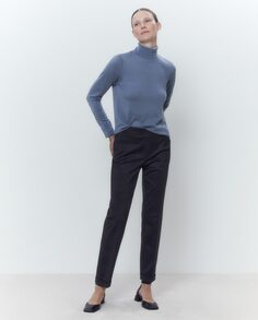 Женские брюки с клетчатым принтом Woman El Corte Inglés, серый