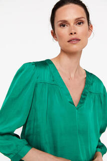 Экологичная рубашка Cortefiel, темно-зеленый