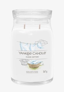 Ароматическая свеча Signature Large Jar Clean Cotton Yankee Candle, белый