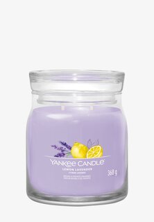 Ароматическая свеча Signature Medium Jar Lemon Lavender Yankee Candle, фиолетовый