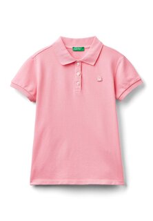 Поло Short Sleeve United Colors of Benetton, розовый