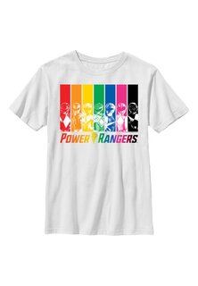 Футболка с принтом Power Rangers Rainbow Rangers Henry Tiger, белый