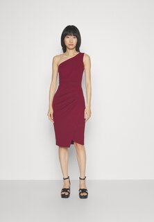 Платье-футляр Hayden One Shoulder Midi WAL G., цвет wine