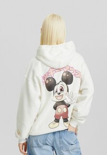 Толстовка Mickey Bershka, белый