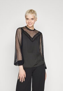 Футболка с длинным рукавом Vilucy Lace Top VILA, черный