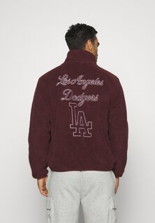 Флисовая куртка Mlb Los Angeles Dodgers Sherpa New Era, цвет maroon