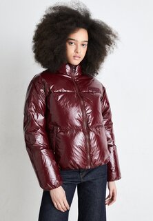Пуховик New York Gloss Puffer Jacket Tommy Hilfiger, цвет deep rouge