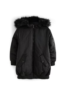 Зимнее пальто Shower Resistant Longline Padded Next, черный