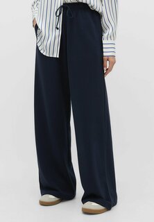 Спортивные брюки Wide-Leg Jogger Stradivarius, цвет dark blue