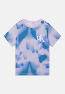 Футболка с принтом Exclusive Tie Dye Toweling Unisex Calvin Klein Jeans, цвет liquid blue