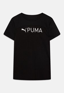 Футболка с принтом Fit Puma, черный