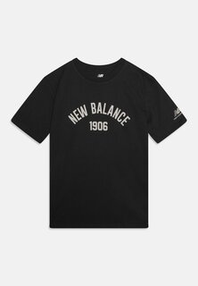 Футболка с принтом Essentials Varsity New Balance, цвет blacktop