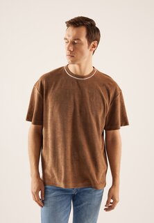 Базовая футболка Pier One, коричневая