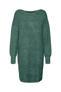 Трикотажное платье с вырезом лодочкой Vero Moda, зеленый