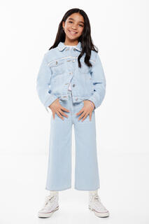Джинсовые брюки-кюлоты для девочки Springfield Kids, светло-синий