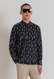 Рубашка Regular Fit С Контрастным Узором Antony Morato, черный