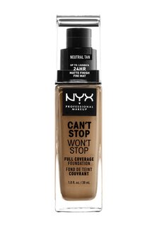 Тональный крем Can&apos;T Stop Won&apos;T Stop 24H Foundation Nyx Professional Makeup, цвет neutral tan
